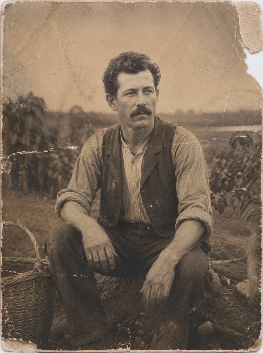 retrato do trisavô Antonio Bonamigo